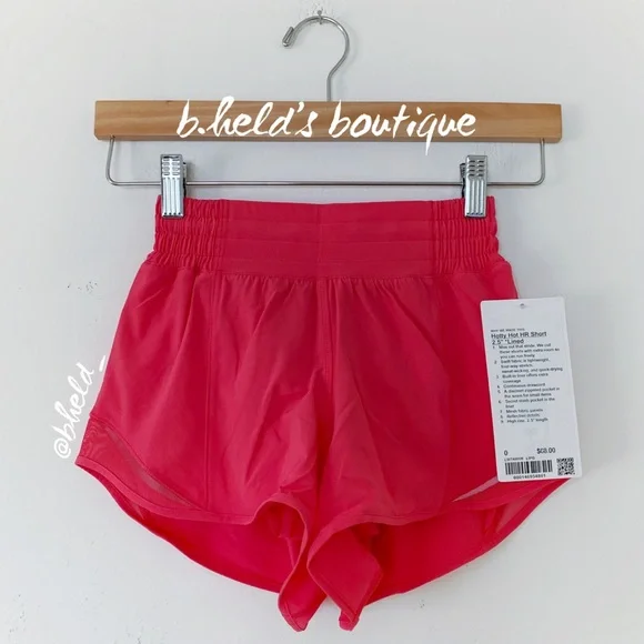 Sale Cheap Shop Online Red Lululemon Hotty Hot Shorts LOOKING TO TRADE